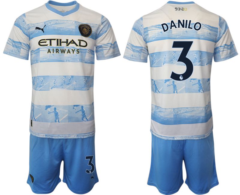 Men 2022-2023 Club Manchester City blue #3 Soccer Jersey->youth soccer jersey->Youth Jersey